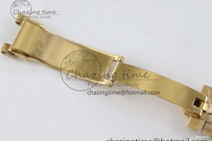 Bracelet YG 40mm Steel 904L 1:1 on YG TWF Dial Edition A2836 Best Crystal Date YG Day 0311